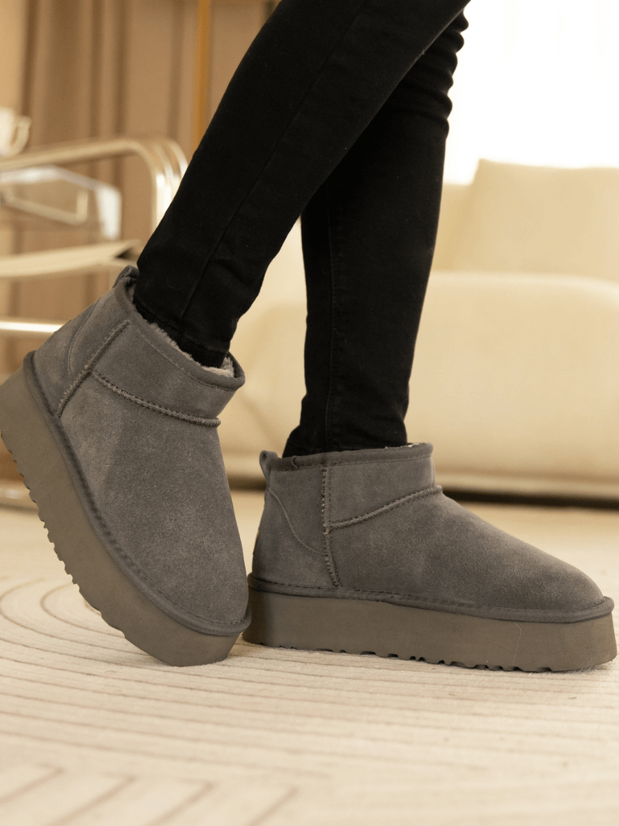 UGG Ultra Mini Platform Low Ankle Boot - Grey