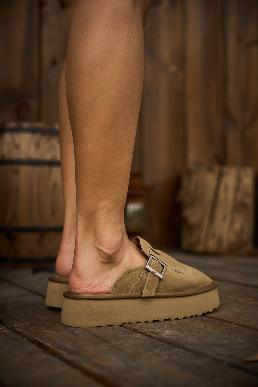 UGG Forever Iconic Platform Clog - Olive