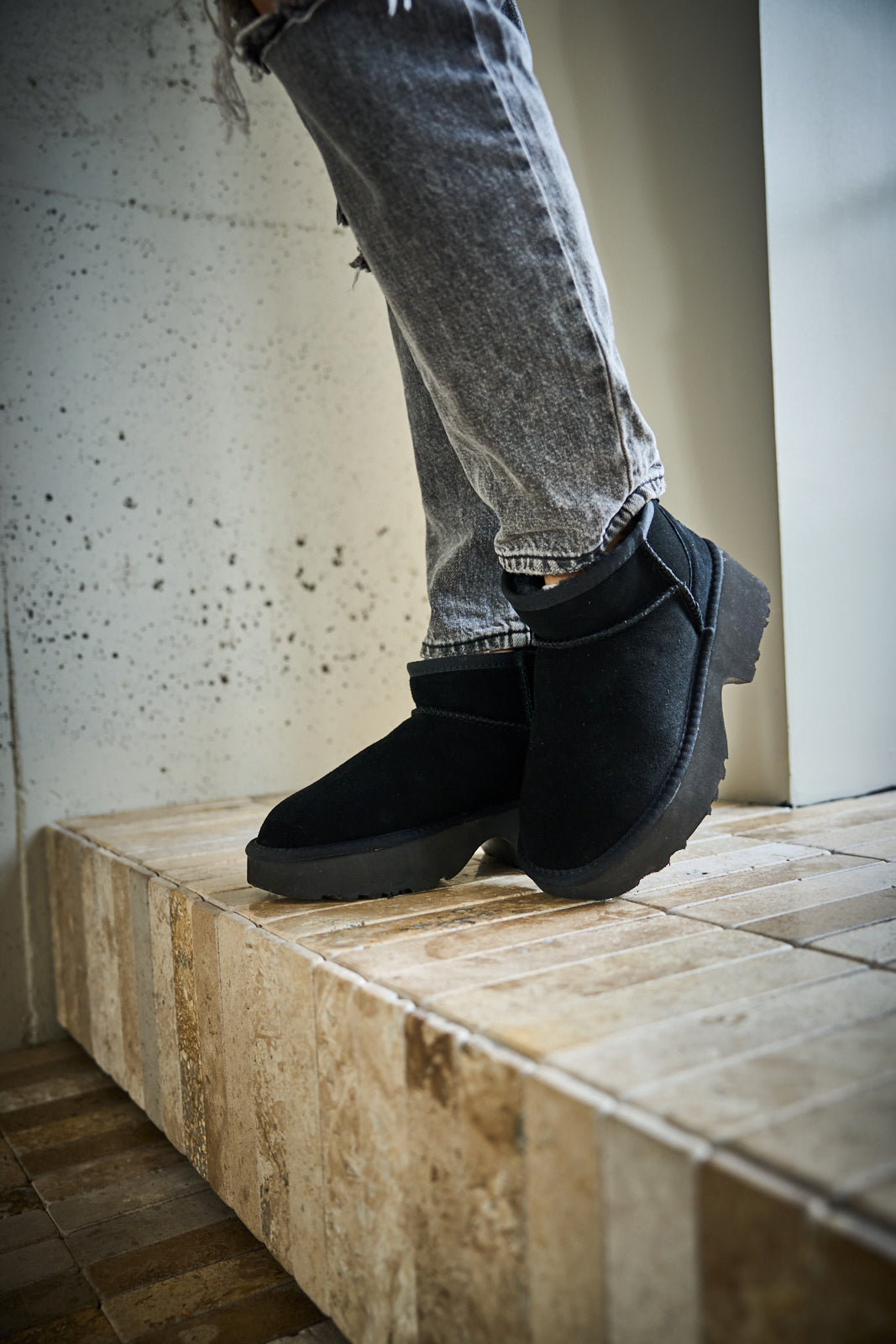 UGG Ultimate Platform Ankle Boots - Black