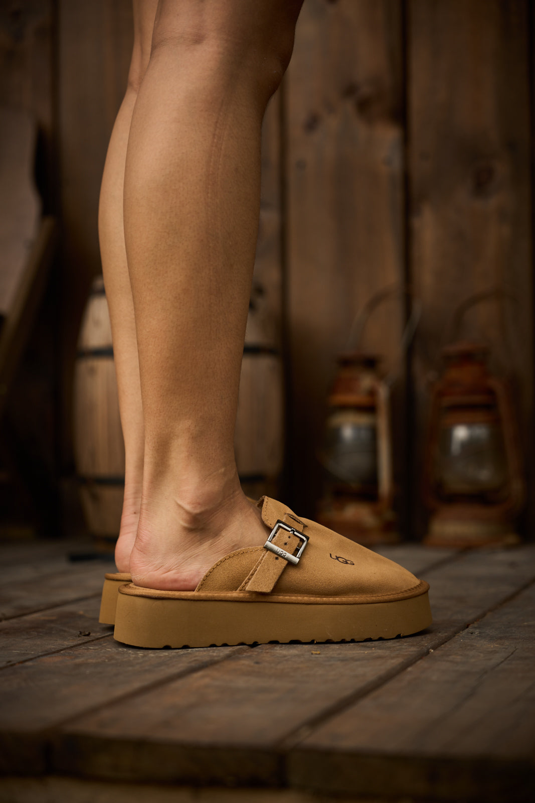 UGG Forever Iconic Platform Clog - Chestnut