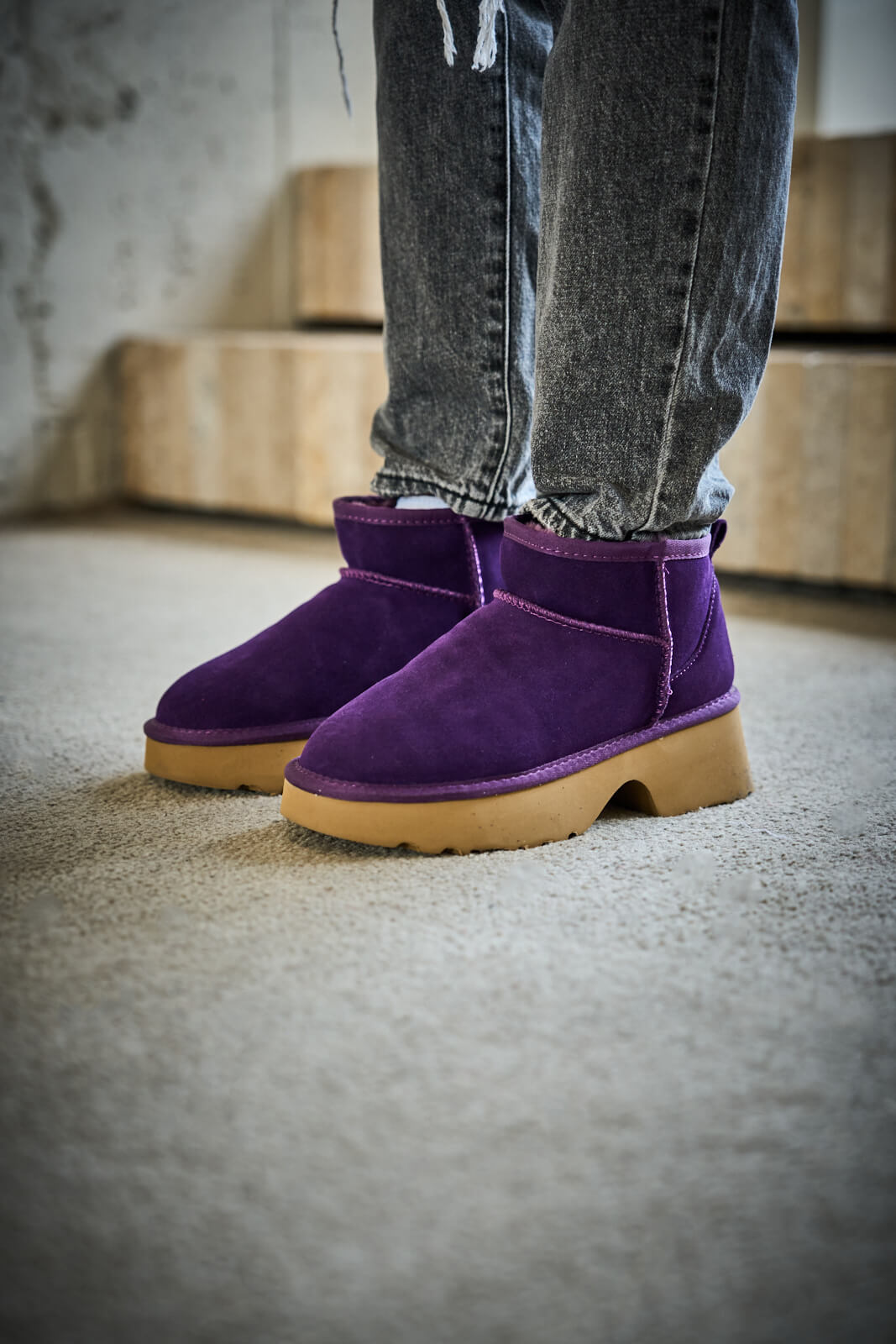 UGG Ultimate Platform Ankle Boots - Violet