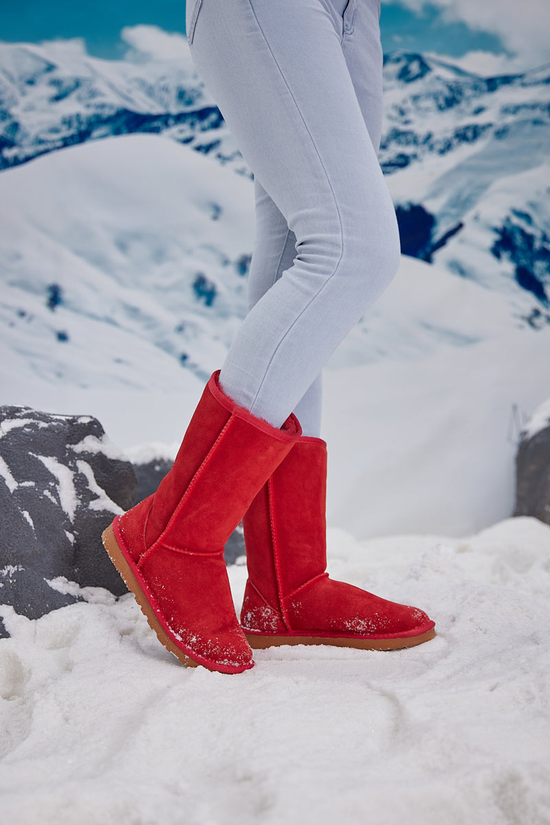 UGG Classic Suede Mid-Length boots - Red