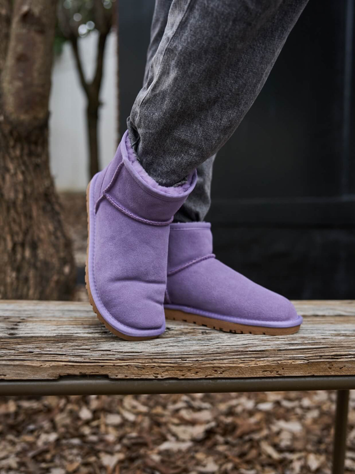 UGG Faux Fur-Lined Classic Short UGG Boots - Lavender