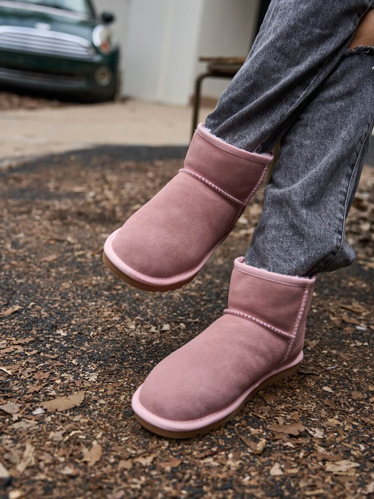 UGG Faux Fur-Lined Classic Short UGG Boots - Pink