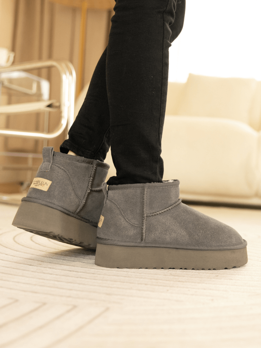UGG Ultra Mini Platform Low Ankle Boot - Grey