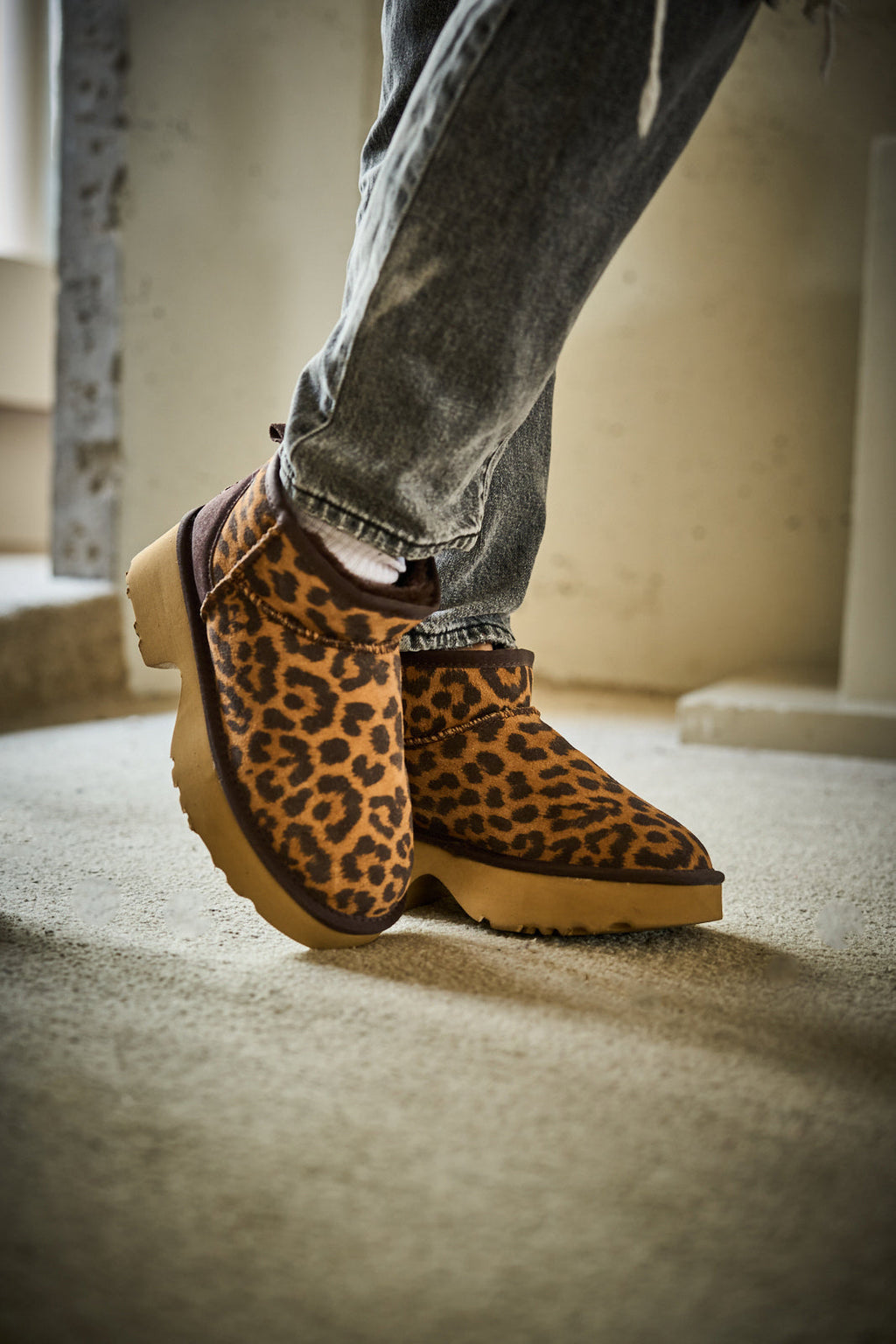 UGG Ultimate Platform Ankle Boots - Cheetah