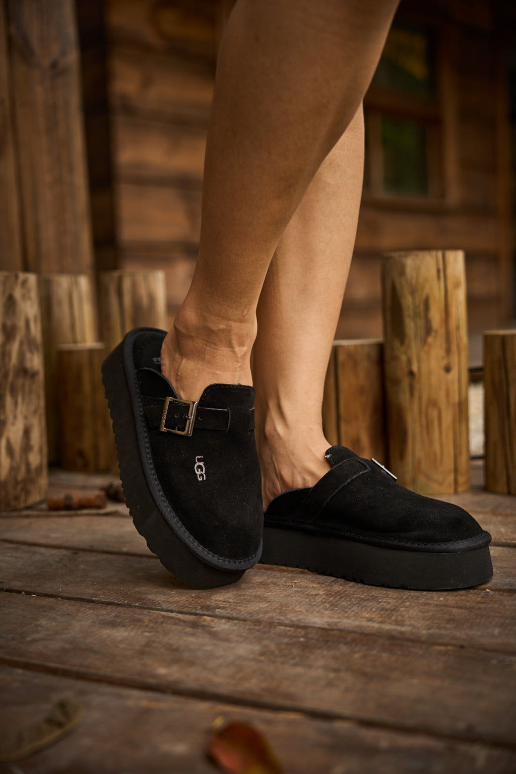 UGG Forever Iconic Platform Clog - Black