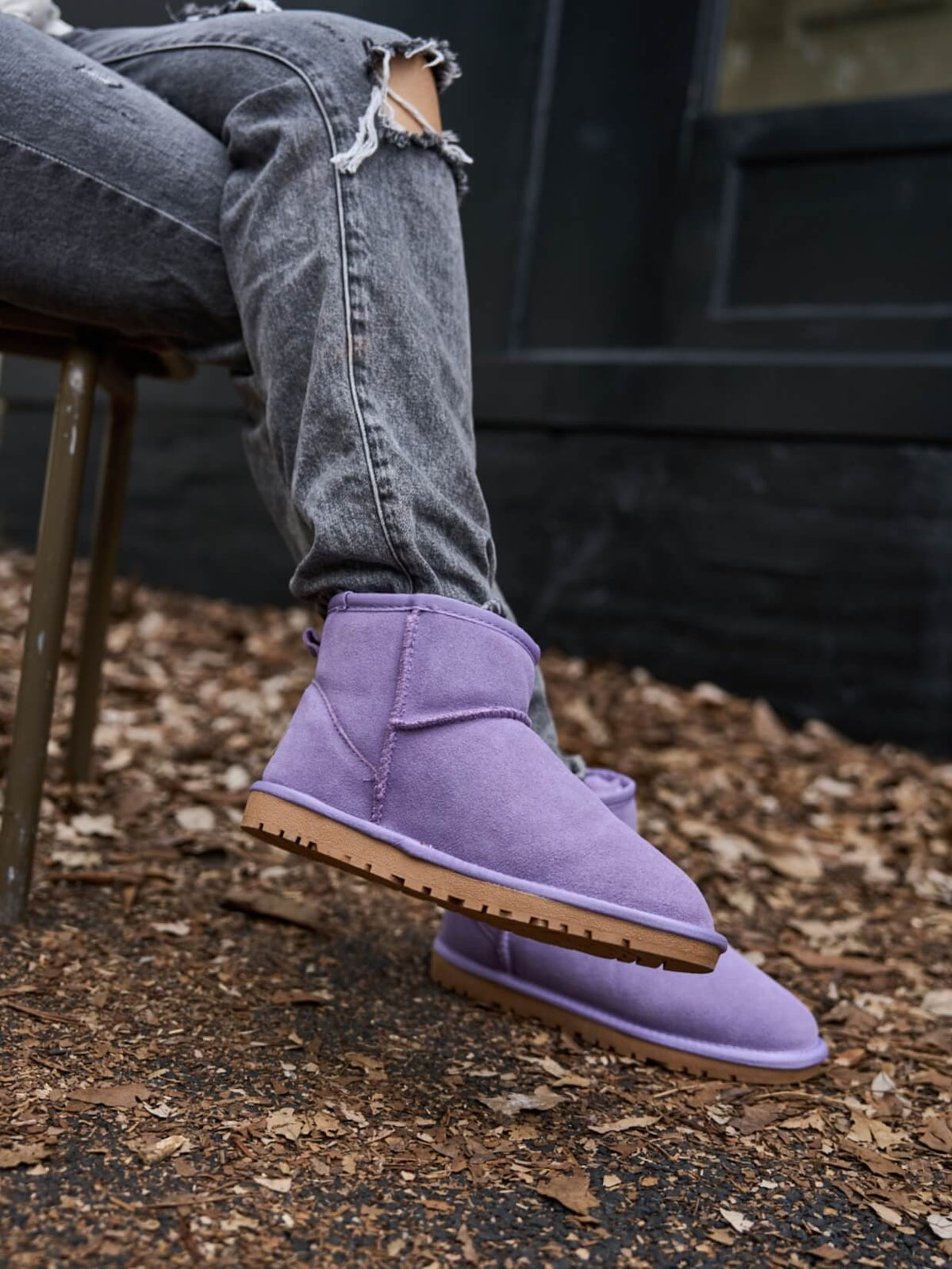 UGG Faux Fur-Lined Classic Short UGG Boots - Lavender