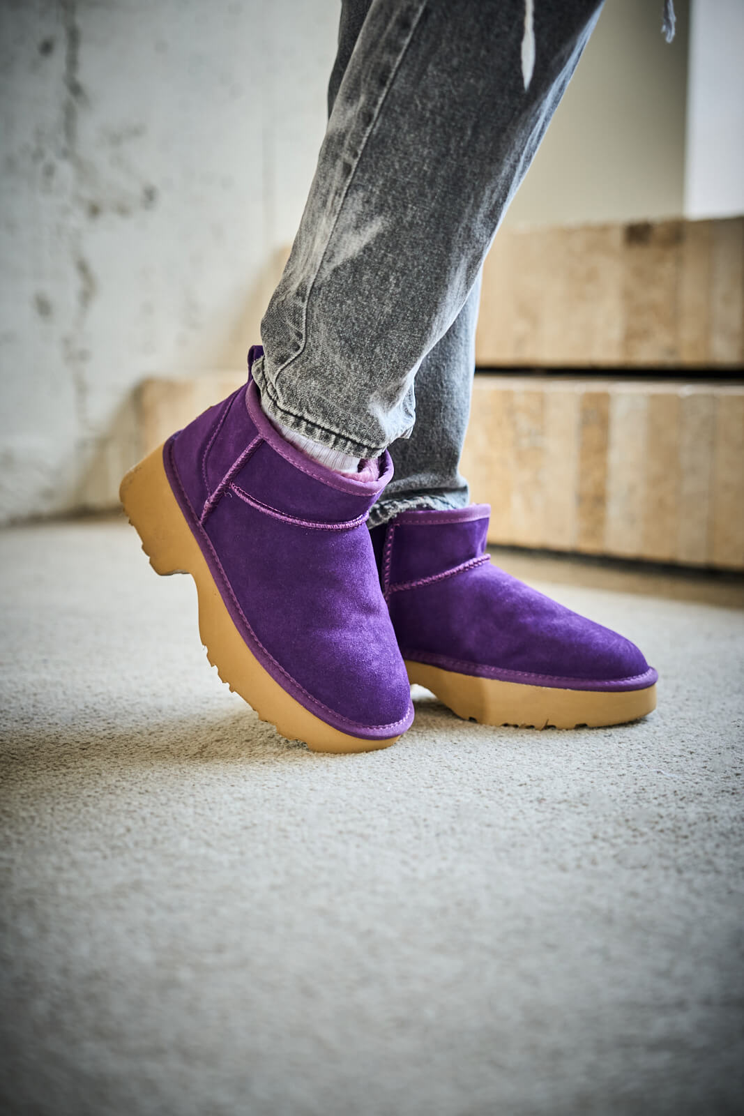 UGG Ultimate Platform Ankle Boots - Violet