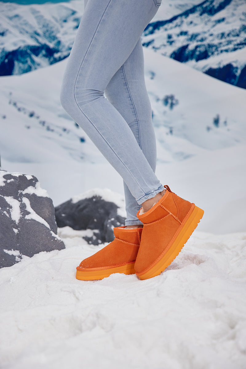 UGG Ultra Mini Platform Low Ankle Boot - Orange