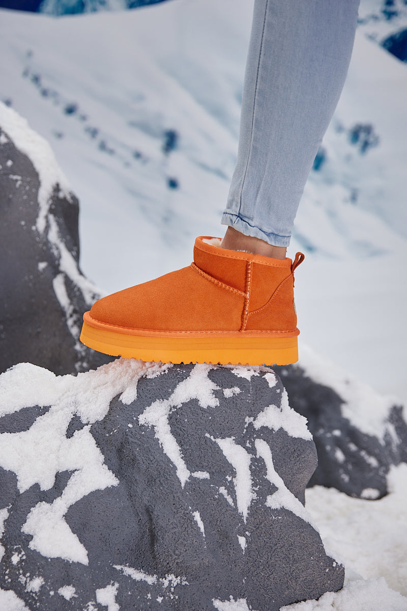 UGG Ultra Mini Platform Low Ankle Boot - Orange