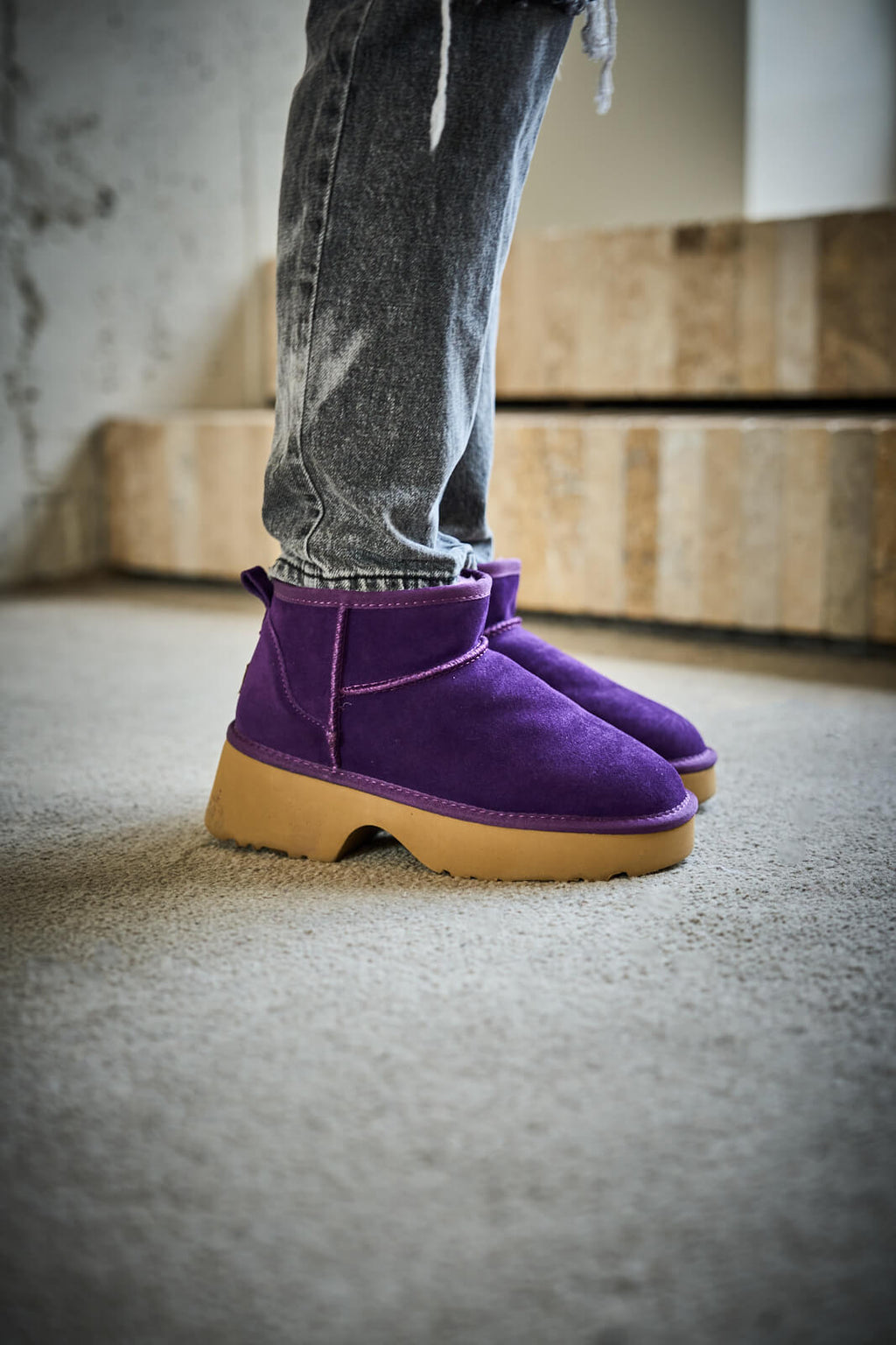 UGG Ultimate Platform Ankle Boots - Violet