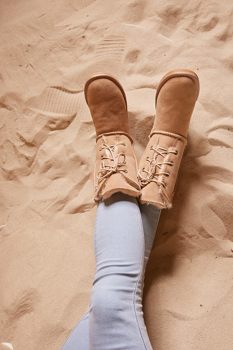 UGG Star Soldier Suede Wool Blend Boots