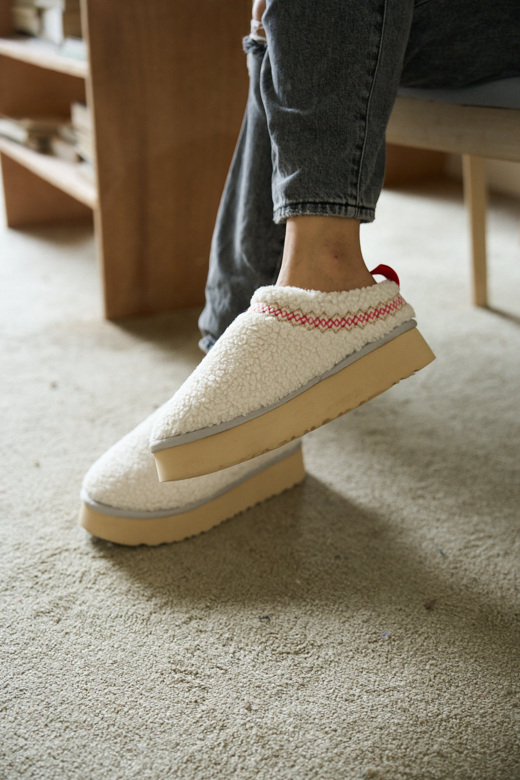 UGG Shepherd Tasman Platform Bootie - White