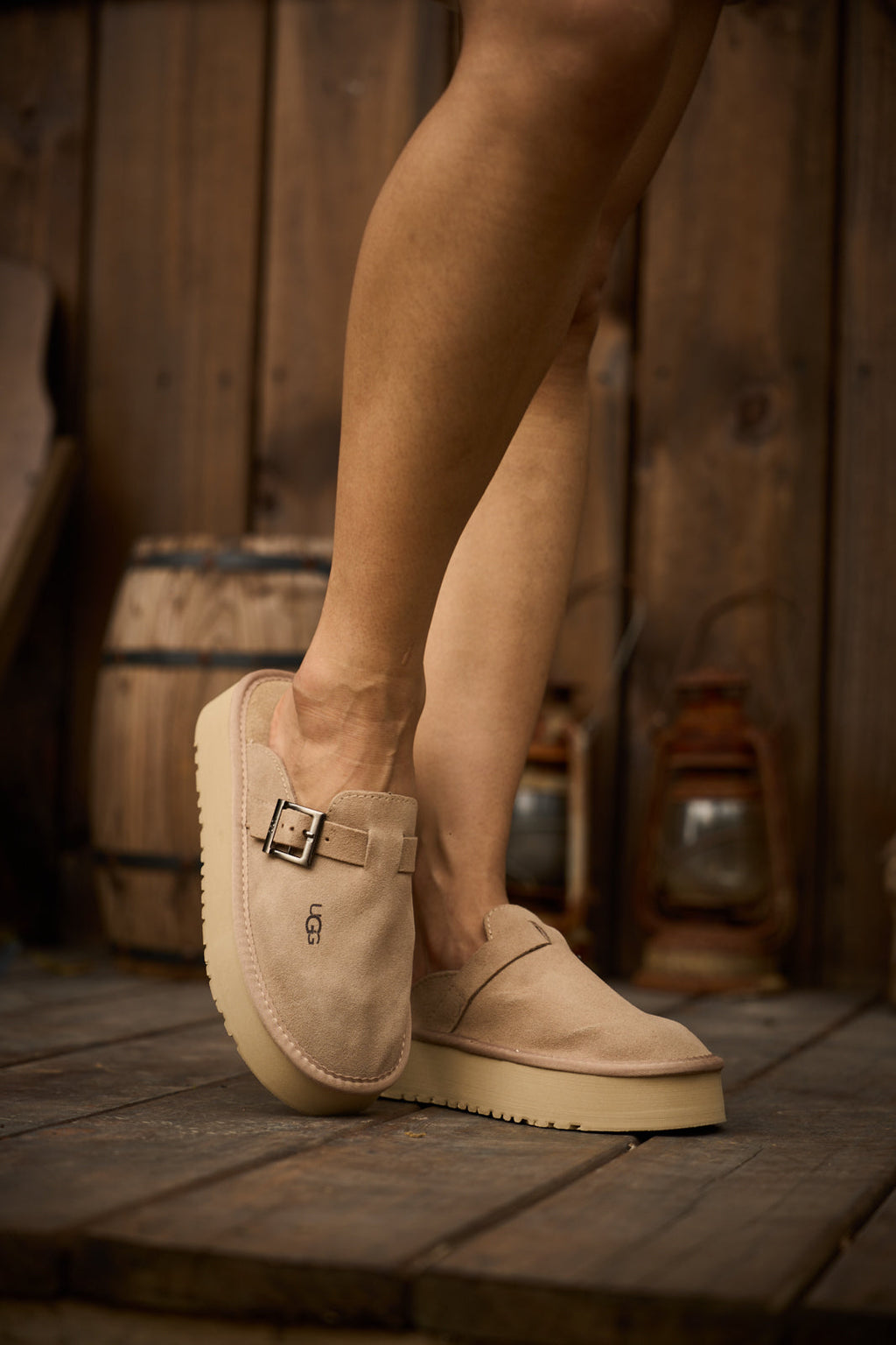 UGG Forever Iconic Platform Clog - Sand