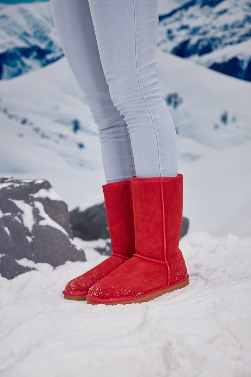 UGG Classic Suede Mid-Length boots - Red