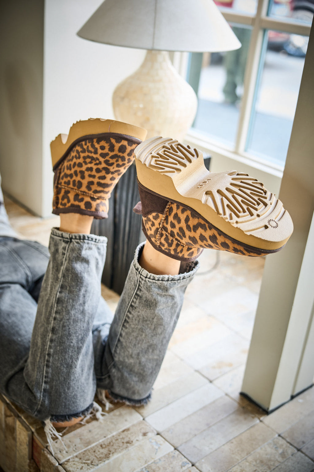 UGG Ultimate Platform Ankle Boots - Cheetah