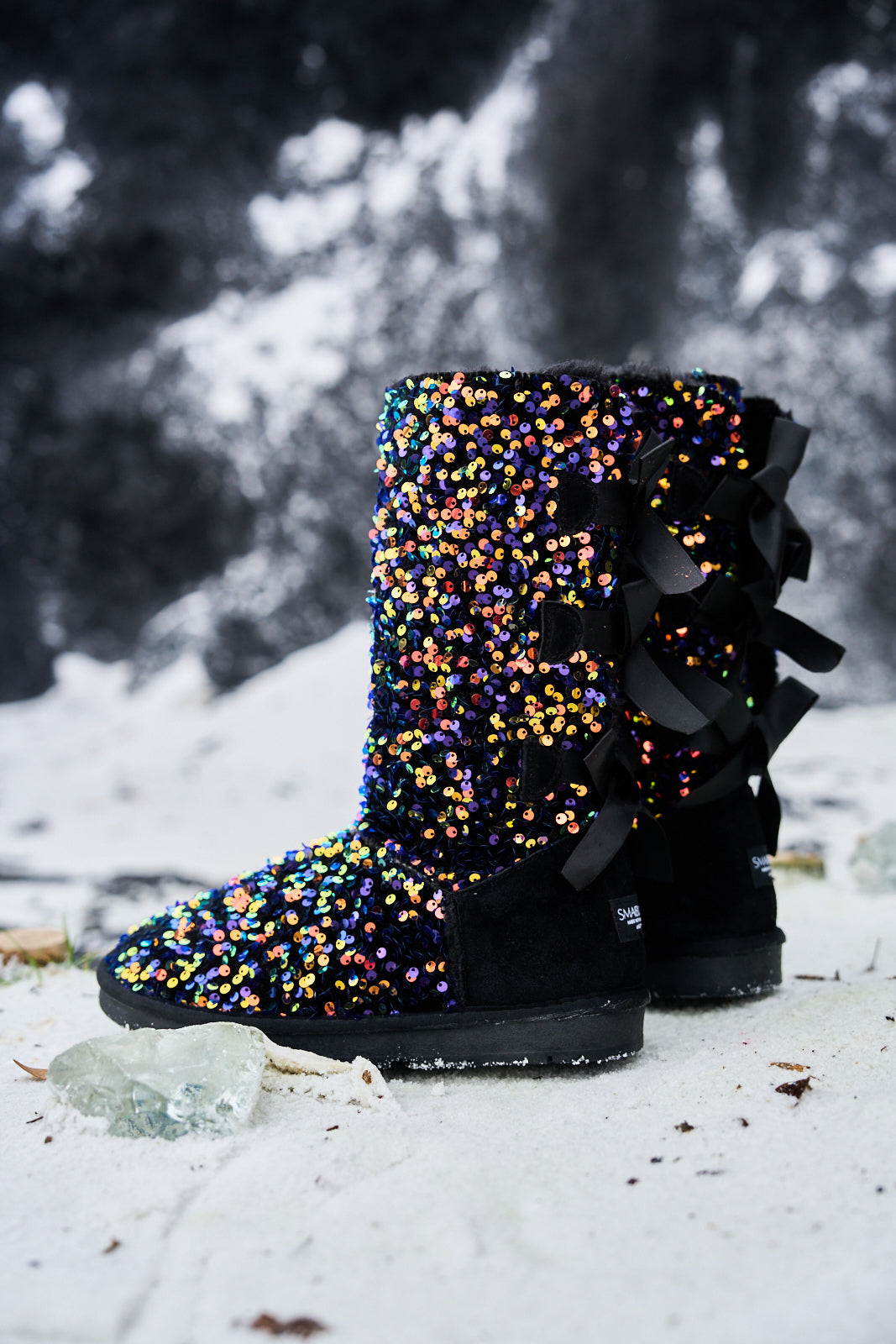 UGG Tay Swift Celebration Rhinestone Bailey Bow Sequin Boots - Multi