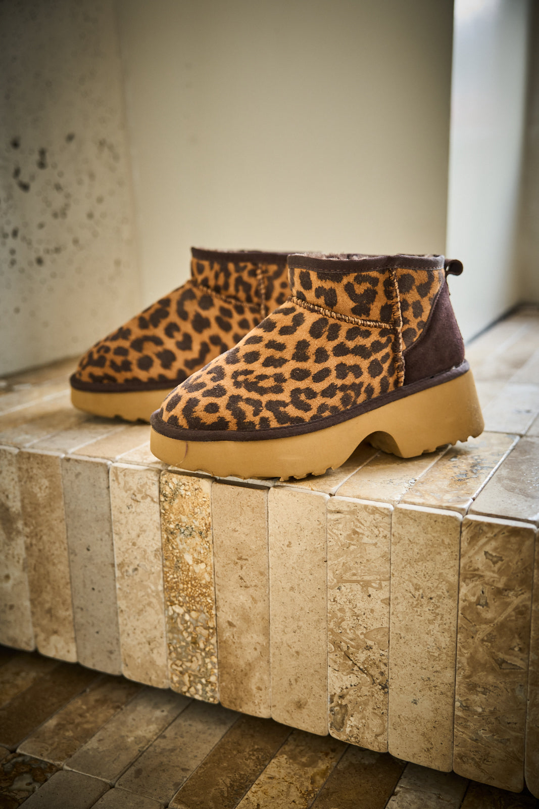 UGG Ultimate Platform Ankle Boots - Cheetah