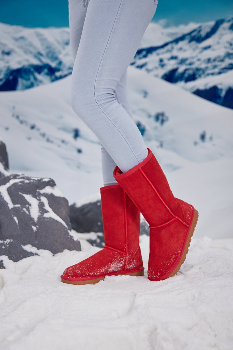 UGG Classic Suede Mid-Length boots - Red