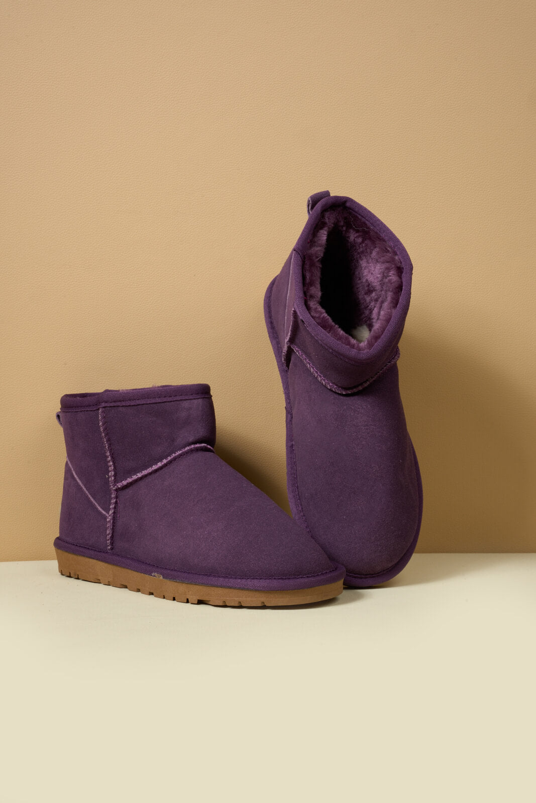 UGG Faux Fur-Lined Classic Short UGG Boots - Purple