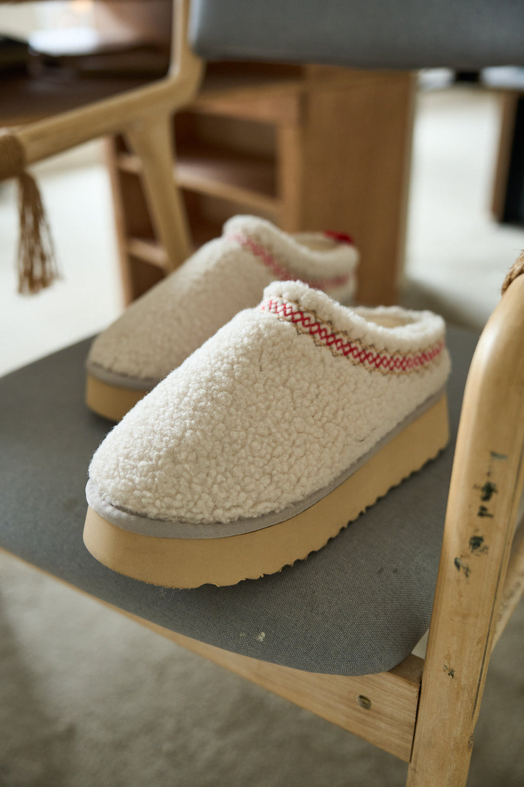 UGG Shepherd Tasman Platform Bootie - White