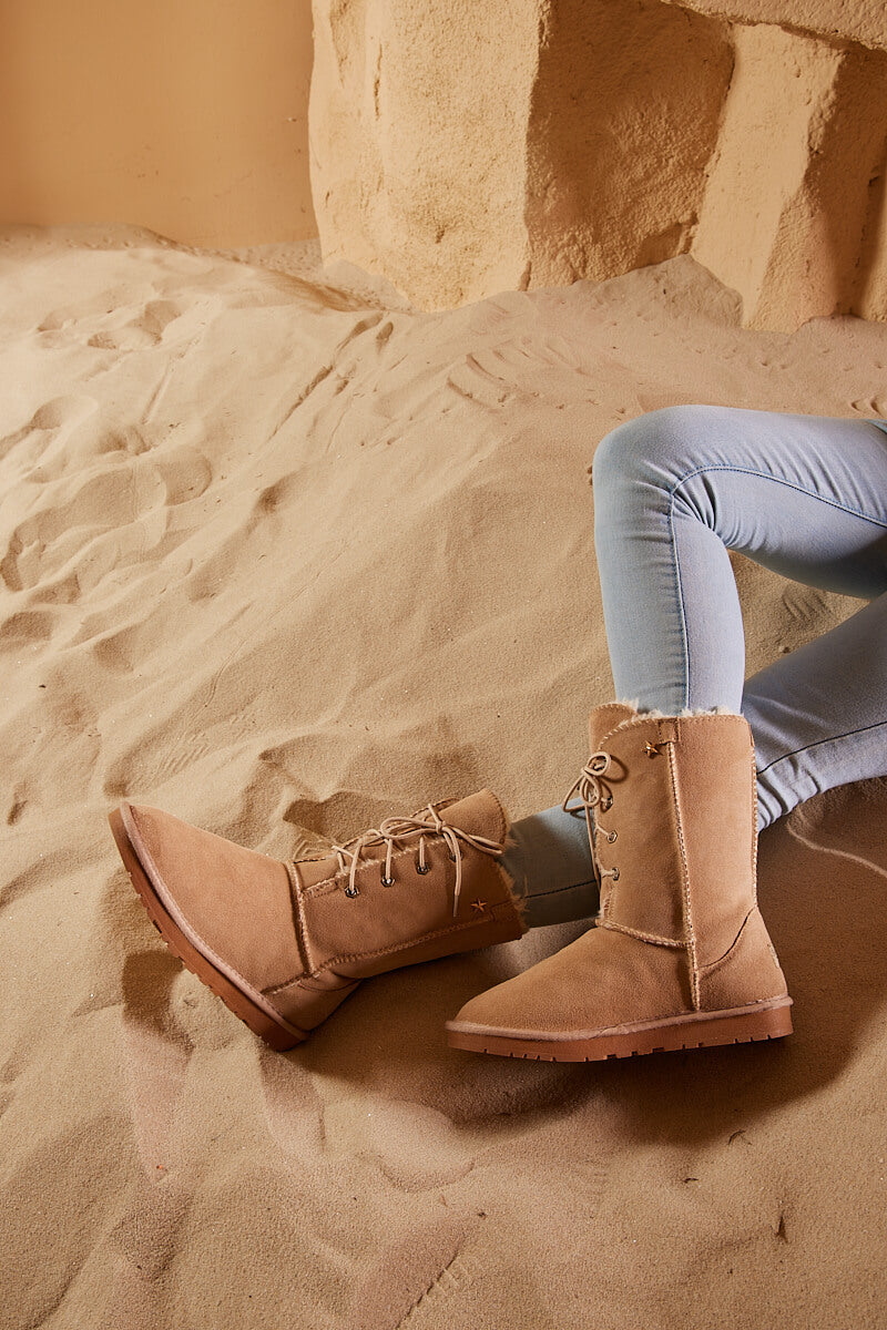 UGG Star Soldier Suede Wool Blend Boots