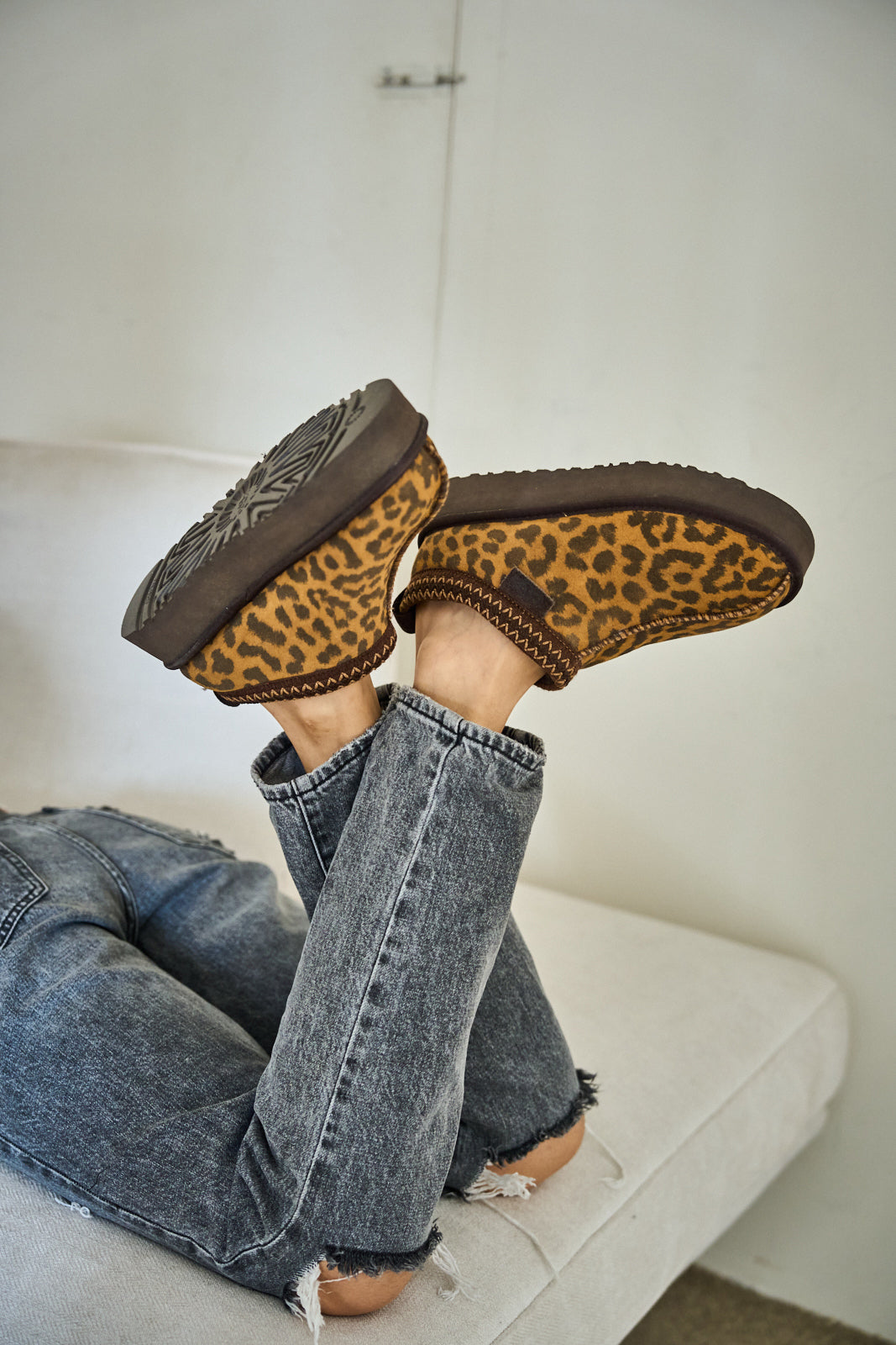 UGG Tassie X Tasman Platform Slipper Boot - Cheetah