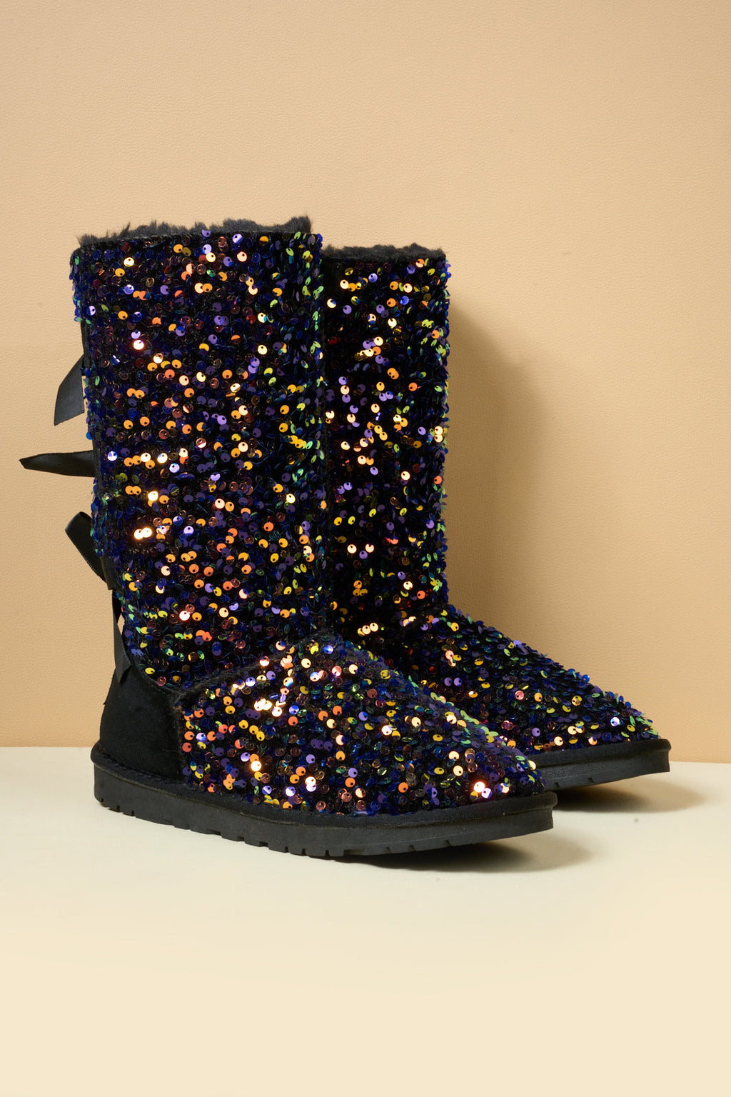 UGG Tay Swift Celebration Rhinestone Bailey Bow Sequin Boots - Multi