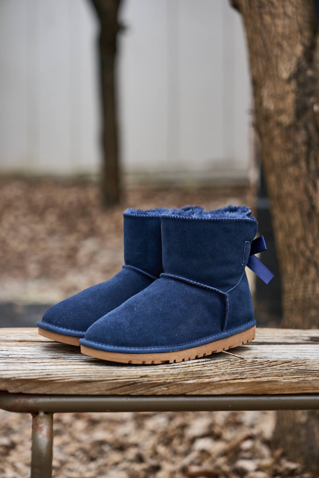 UGG Bailey Bow UGG Mini Boots - Navy