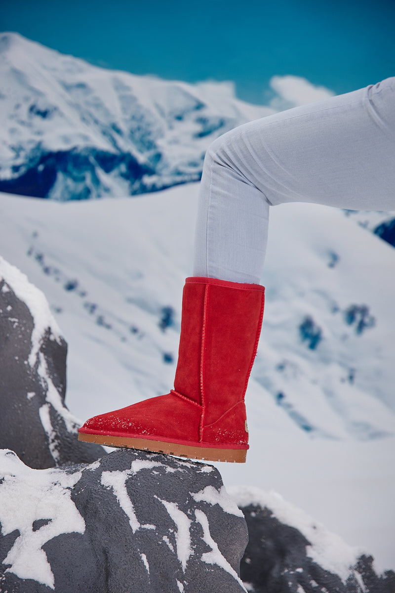 UGG Classic Suede Mid-Length boots - Red