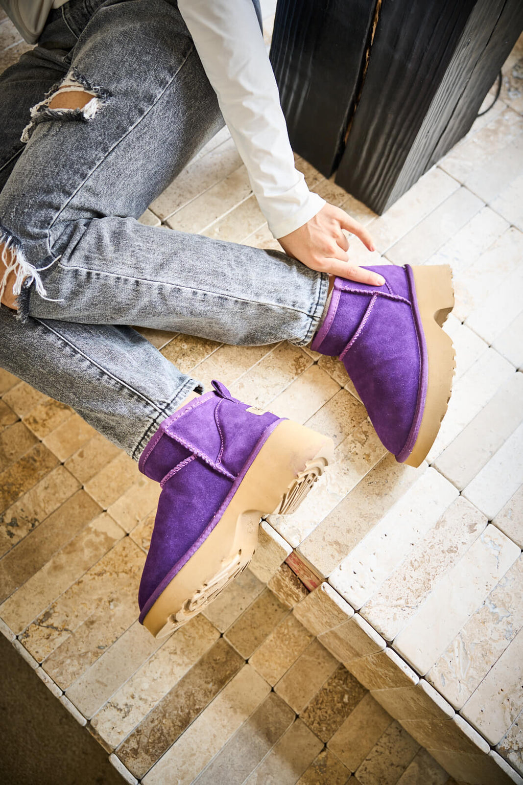 UGG Ultimate Platform Ankle Boots - Violet