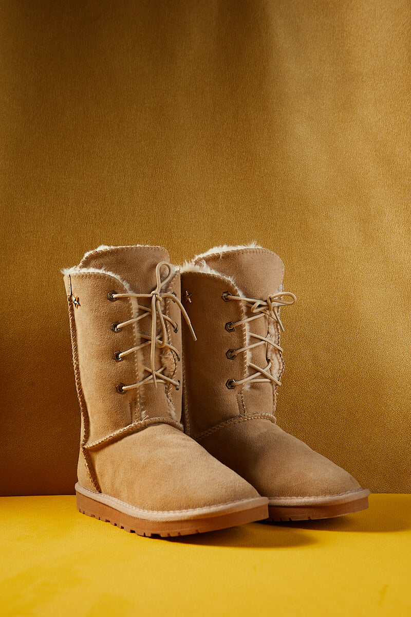 UGG Star Soldier Suede Wool Blend Boots