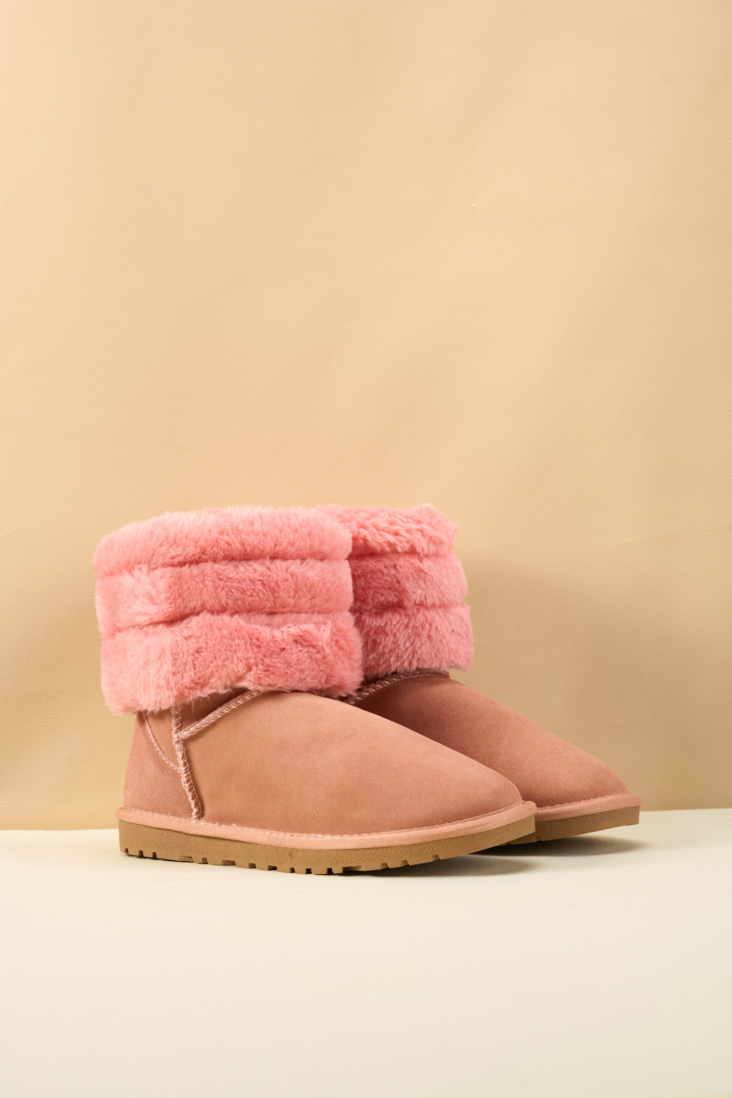 UGG Adelene Sherpa Woolen Boots - Pink