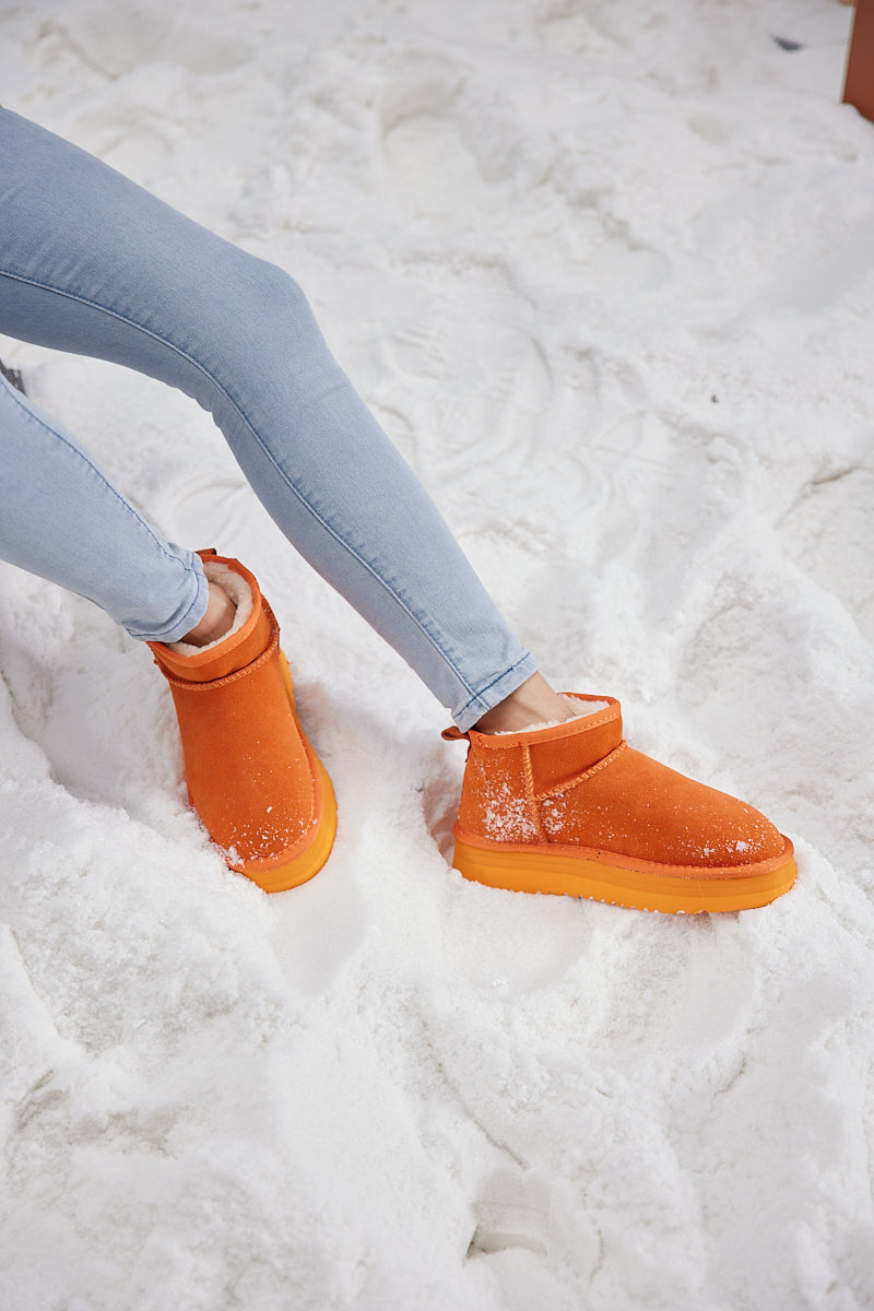 UGG Ultra Mini Platform Low Ankle Boot - Orange