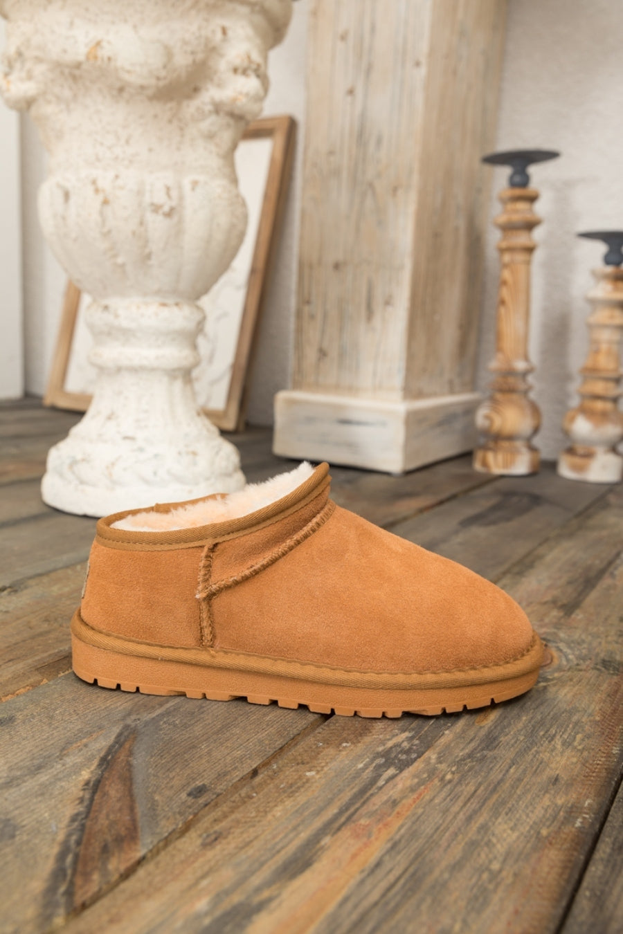 UGG Faux Fur-Lined Tasman Low Ankle Boots