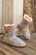 UGG Faux Fur-Lined Side Button Shearling Boots