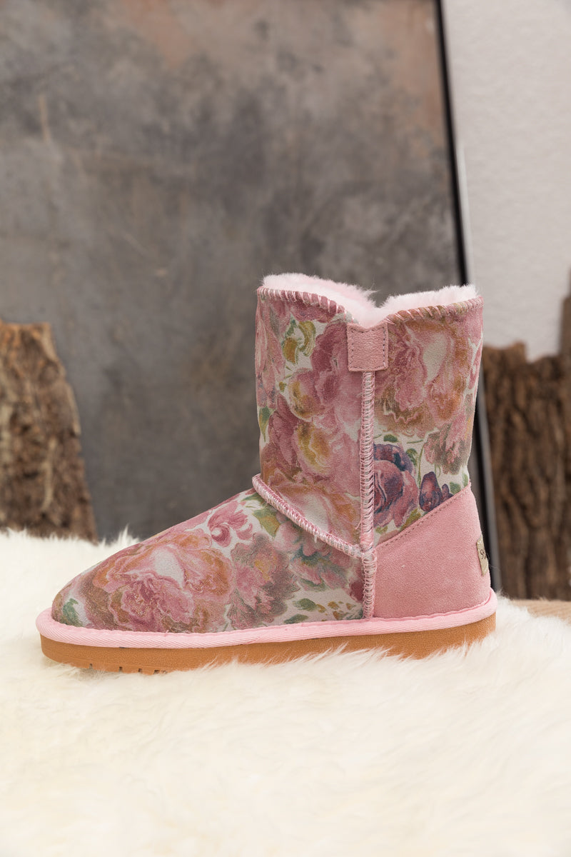 UGG Faux Fur-Lined Side Button Shearling Boot