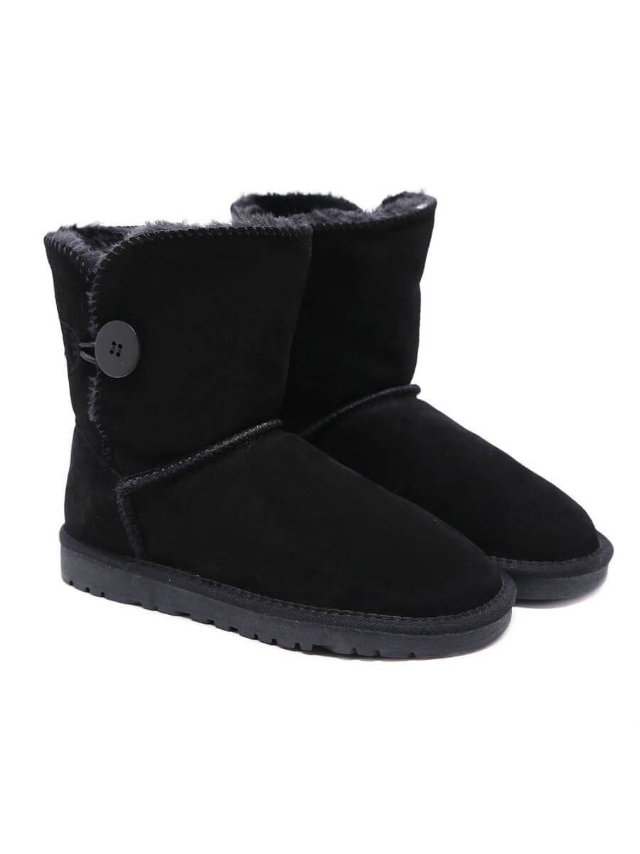 UGG Faux Fur-Lined Classic Side Button boots