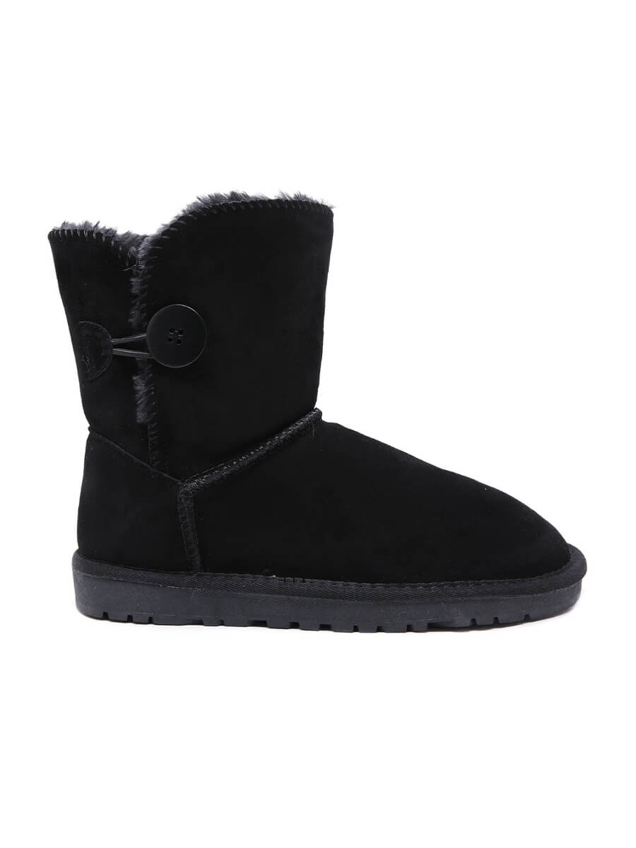 UGG Faux Fur-Lined Classic Side Button boots