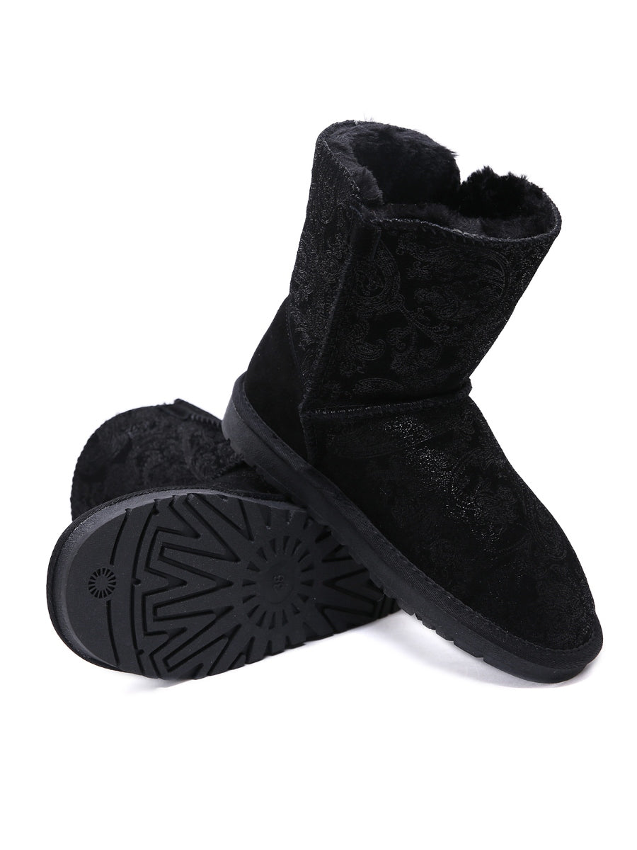 UGG Faux Fur-Lined Side Button Shearling Boots