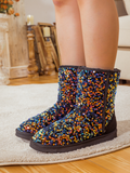 UGG Dallas Glam Sequin Shearling Boots - Black