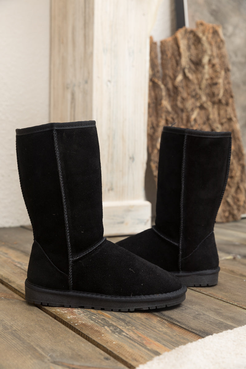 UGG Classic Suede Mid-Length boots - Black
