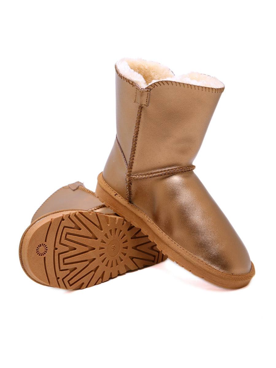 UGG Faux Fur-Lined Side Button Shearling Boot