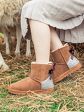 UGG Sequins Ballet Bow Mini Boots - Chestnut