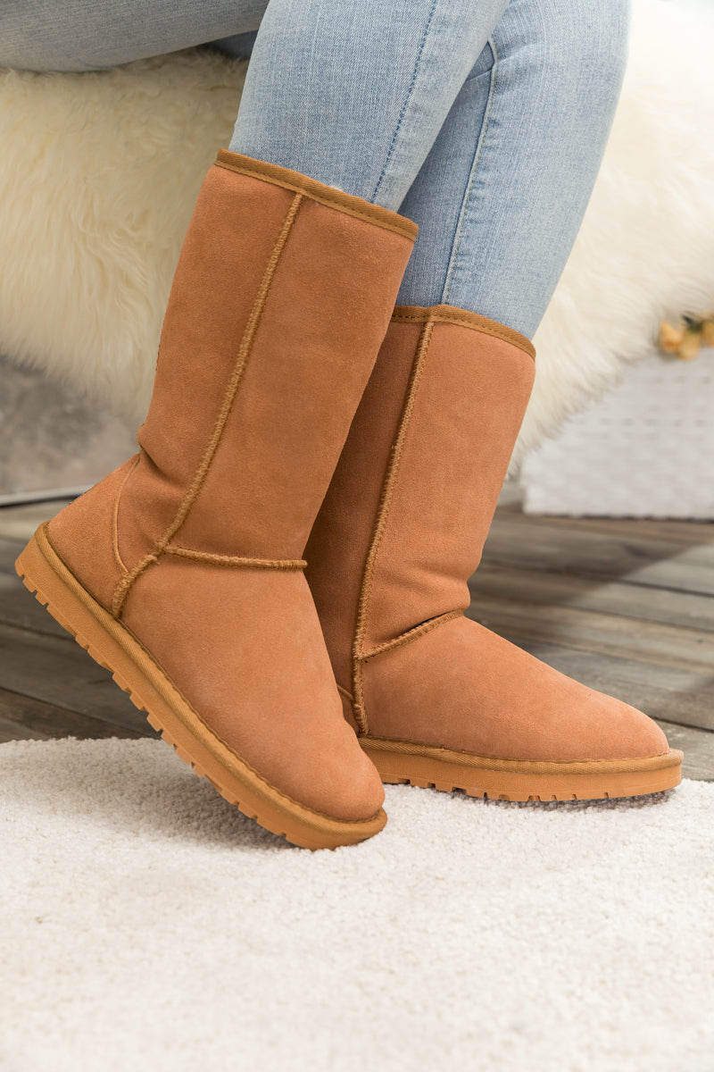 UGG Classic Suede Mid-Length boots - Chestnut
