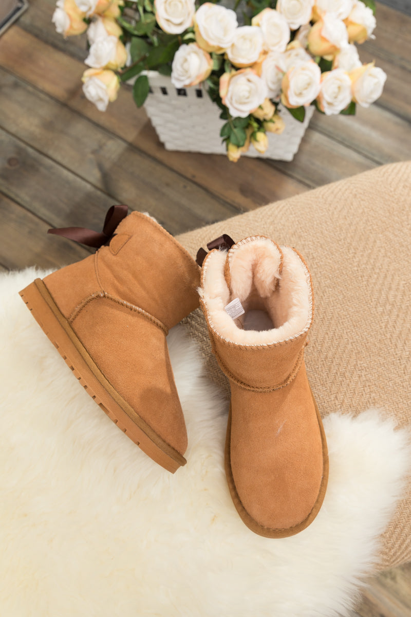 UGG Bailey Bow UGG Mini Boots - Chestnut