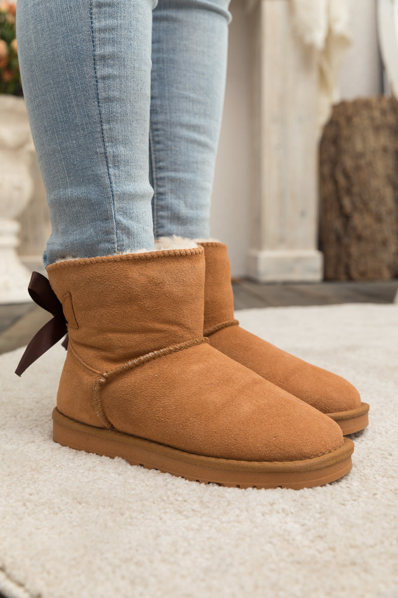 UGG Bailey Bow UGG Mini Boots - Chestnut