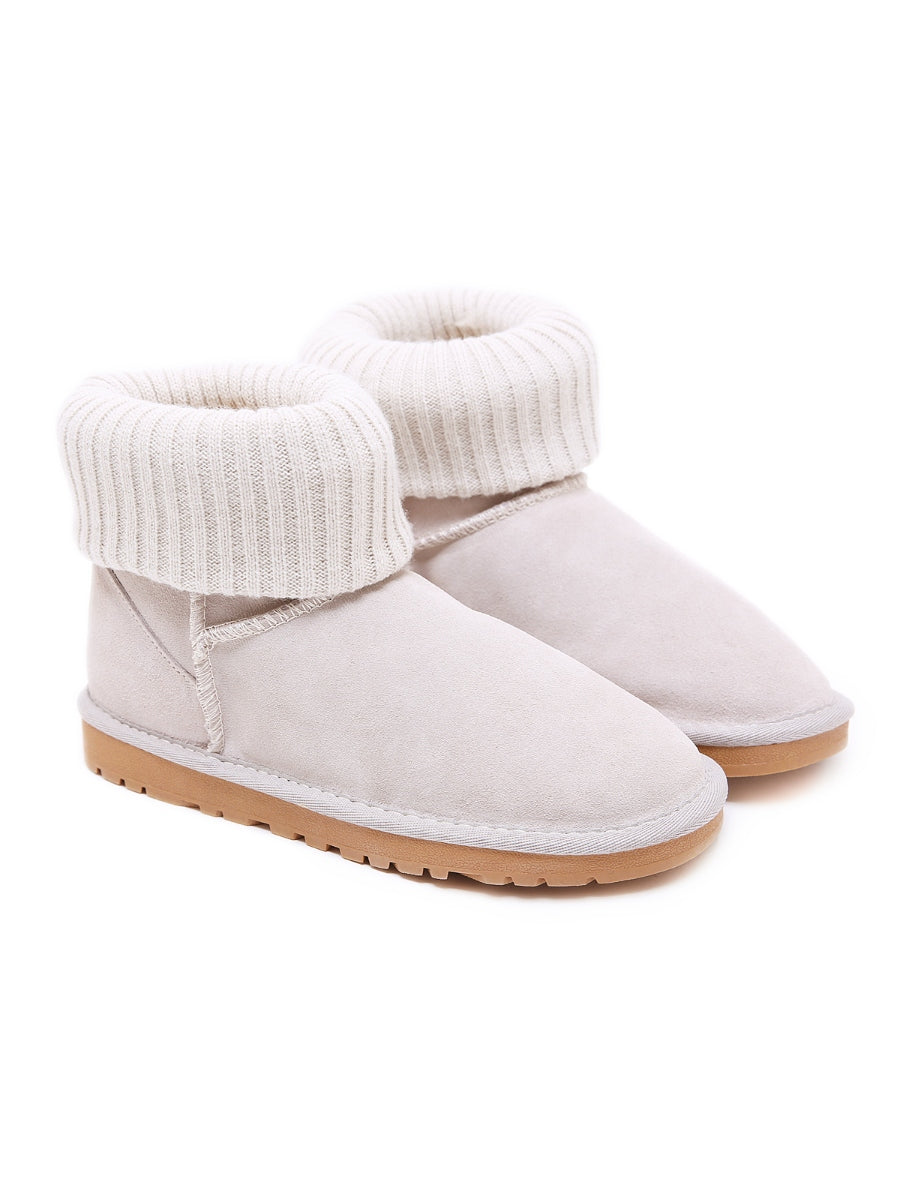UGG Ankle Knit Stocking Mini Boots - Lavender
