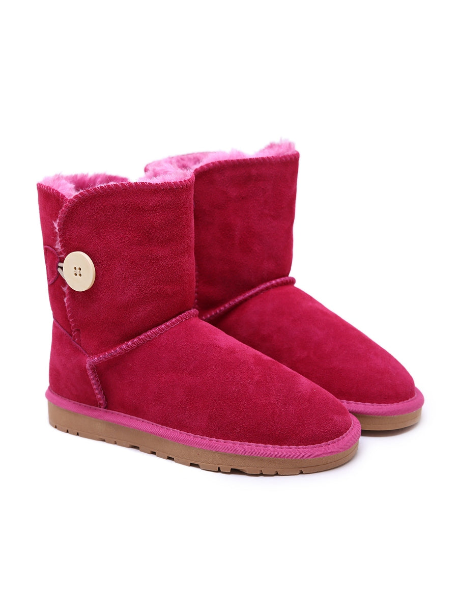 UGG Faux Fur-Lined Classic Side Button boots